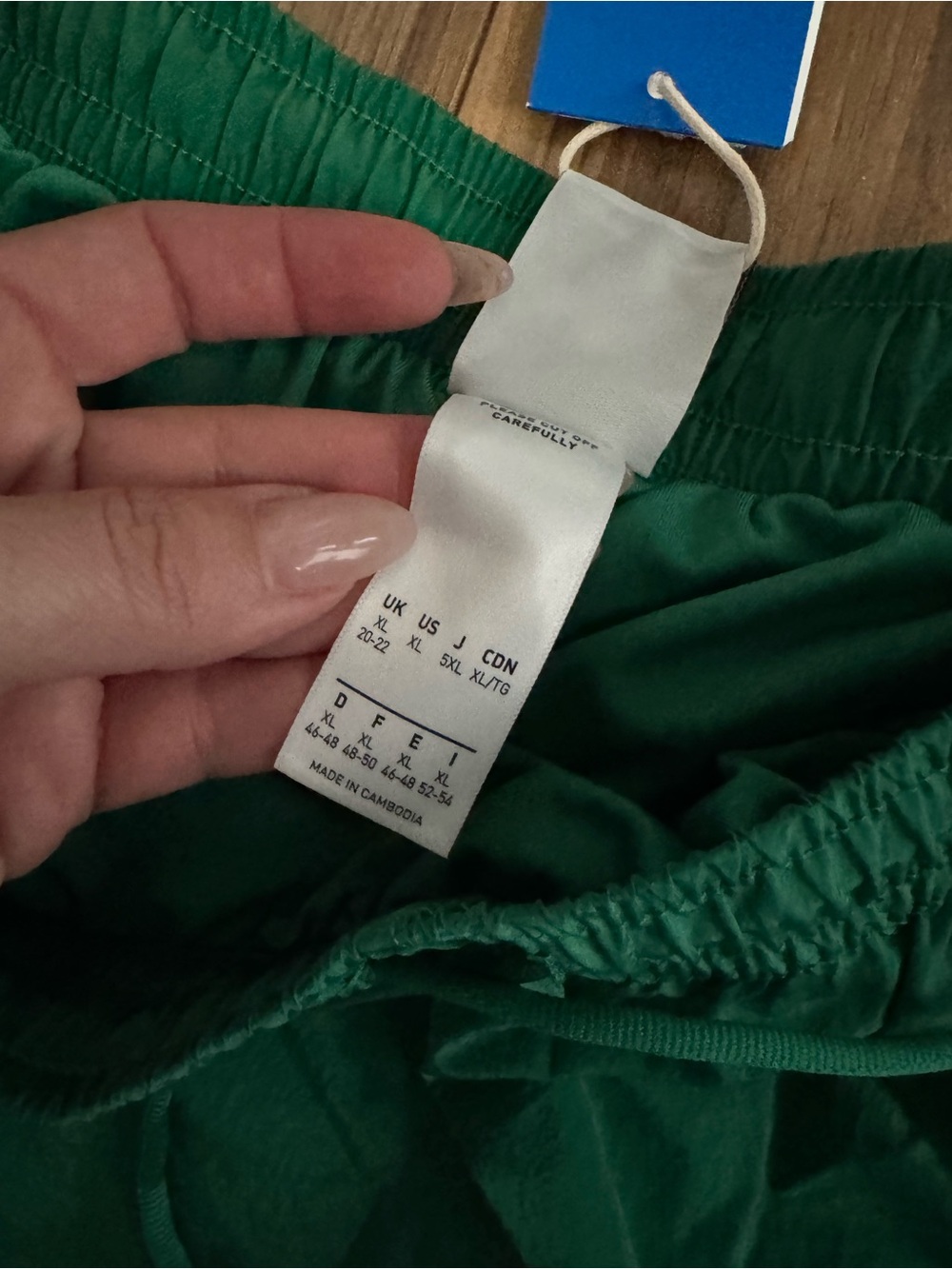 adidas Bold Green Santiago Athletic Shorts with Black Trim - Picture 4 of 4